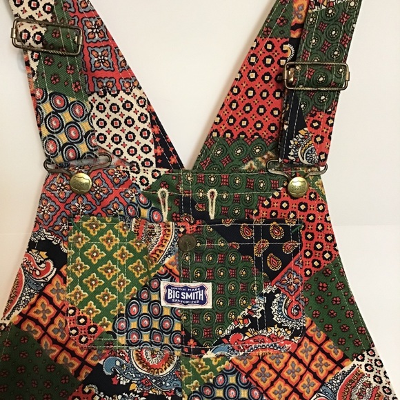 Big Smith Denim - Big Smith Vintage 1960’s Paisley Denim Overalls